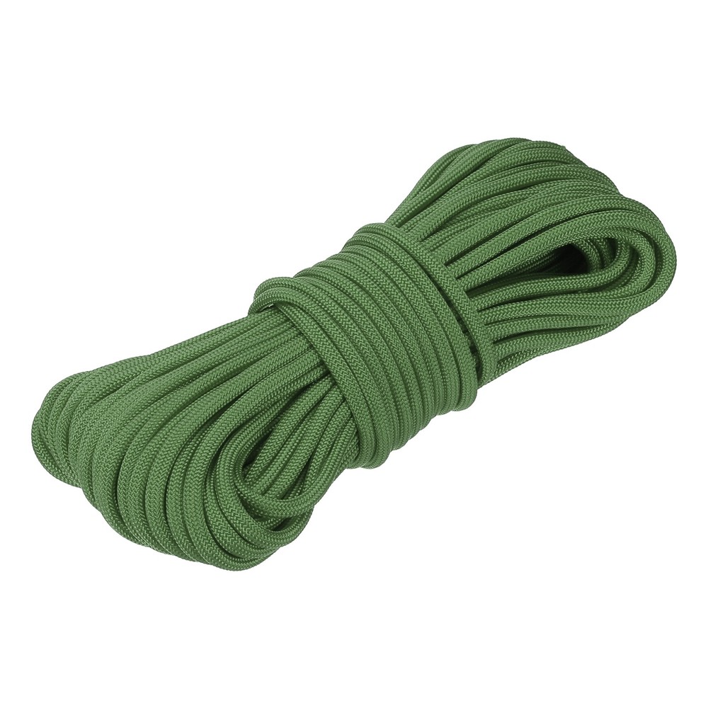 650 Paracord 49 Feet 4mm 9 Strand Parachutes Cord Spool Army Green