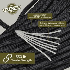 The Paracord Store | Type III 550 Paracord – 1000 FT Spool, Tan | Heavy Duty …