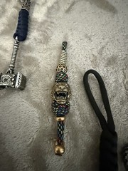 Paracord Knife Lanyard, Key Chain Buyer’s Choice Runes, Mjolnir Thor, Tiger