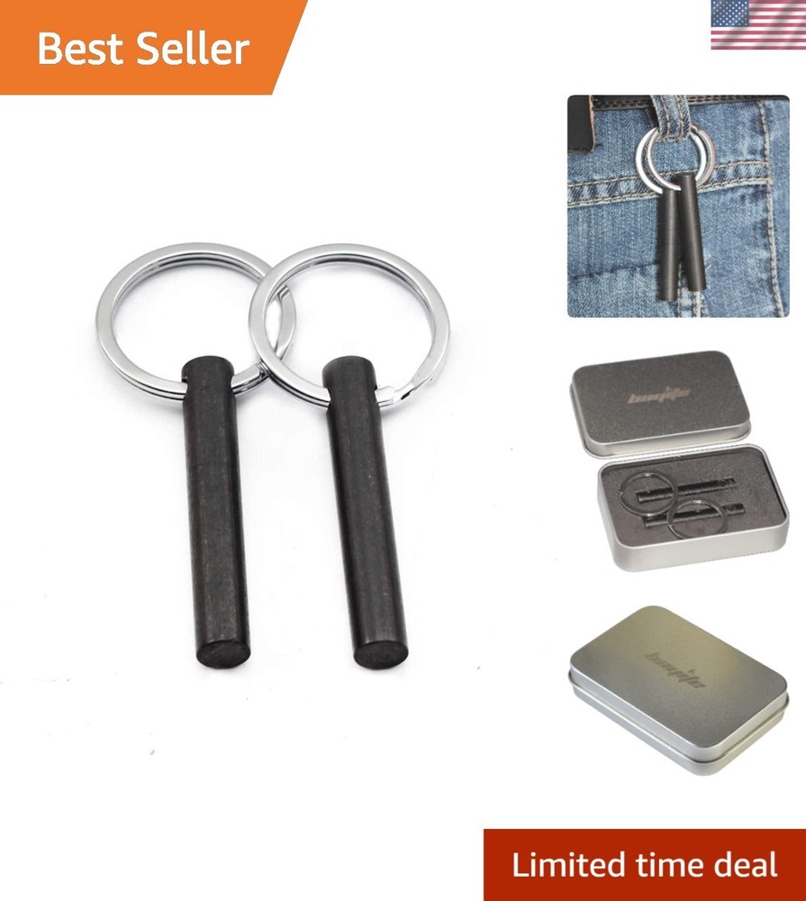 Portable Ferrocerium Flint Fire Starter with Keychain – Unmatched in Any Weather