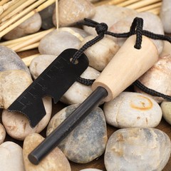1/2/3Pcs Fire Starter Flint Steel Striker Survival Kit Ferro Rod Camping USA