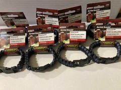 Lot of 12, Large Survival Bracelet, Military Grade Paracord, 7 Ft of Rope