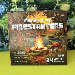 EnviroLog Firestarters Wax Cup Firestarters 24 Pack 30 oz Camping Recycled