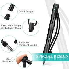 14 Pcs Paracord FID Set Stainless Steel Knotter Tools Marlinspike Set Paracord T