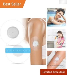 60-Pack Waterproof Libre Sensor Covers – Latex-Free Adhesive Patches for CGM