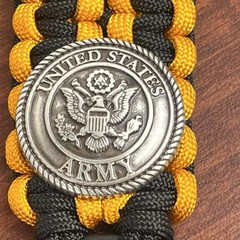 550 Paracord Neck Lanyard Keychain US Army Concho 22” Whistle Buckle Release