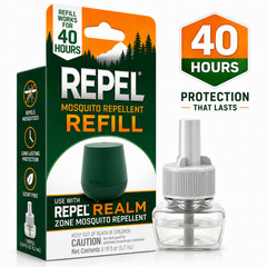 Repel Realm Zone Mosquito Refill 40 Hour Odorless Outdoor Cartridge