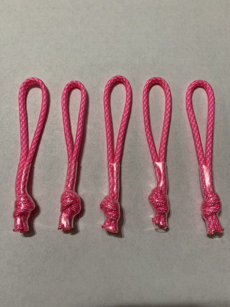Pink Candy Cane Nike Elite Zipper Pull replacements (Set of 5) – Paracord Dredz