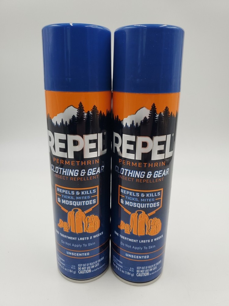 2 Pack Repel Permethrin Clothing & Gear Insect Repellent – Protect Outdoor Gear