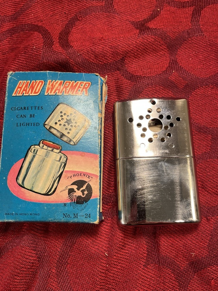 Phoenix Metal Portable Reusable M-24 Silver Hand Warmer for Camping Hiking -9706