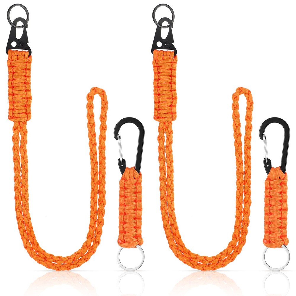 Frienda 2 Set Heavy Duty Paracord Lanyard Necklace Whistles Strap Braided 550…