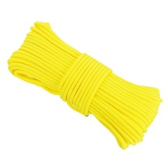 550 Paracord Rope 102ft, 4mm Thin Paracord Nylon Survival Cord Yellow