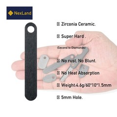 Ceramic Fire Steel Striker Standard Size Ferro Rod Scraper Fire Starter EDC S…