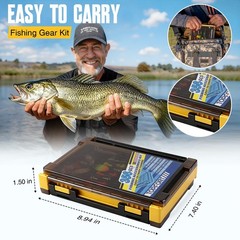 TOPFORT 356PCS Abundant Fishing Accessories 356pcs kit