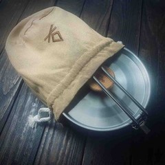 Canvas Possible Fire Pouch | Drawstring Fire Utility Bag | Natural Bushcraft UK