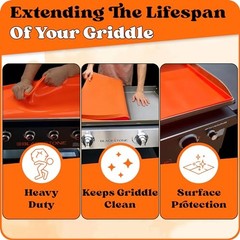 28″ XL Premium Silicone Griddle Mat for Blackstone 28 Inch XL Grill, Heavy Duty