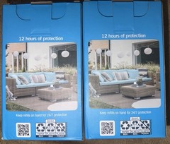 2 PACK Safer Home NATURAL MOSQUITO REPELLANT SH1200 Indoor Outdoor LED LANTERN