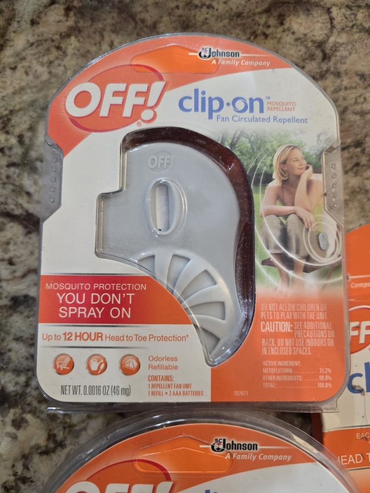 Pair OFF! Clip On Mosquito Repellent and Refill