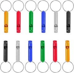 Set of 12 Extra Loud Whistles for Camping Hiking Hunting Outdoors Sports and