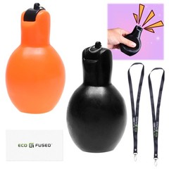 Eco-Fused 2X Hand Squeeze Whistles – Includes 2X Lanyards – Indoor, Outdoor, …