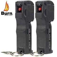 2 Pack Burn Pepper Spray 1/2oz – Self Defense Personal & Safety – Police Grade