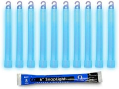 Lot of 10 BLUE 12 Hour Cyalume Lightsticks Emergency Survival Prepper EXP 2027