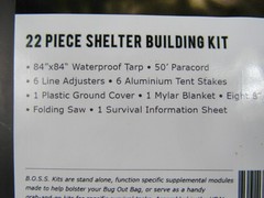 BOSS Survival Bug Out Bag Premium Bugout Pre-Packed Survival Kits Sealed 228 Pcs