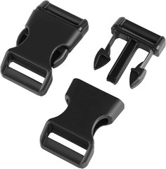 50 PCS 5/8″ Black Plastic Side Release Buckle for Paracord Bracelets NEW