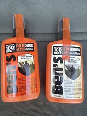 Ben’s 100% DEET Tick & Insect Repellent Pump Spray 3.4 oz Max Formula 2 Pack ..D