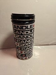 Vintage Emergency Candle Tin with 7 New Candles 1970s Pop Art Can