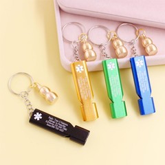 outdoor survival keychain | emergency whistle with capsule | custom engraved …