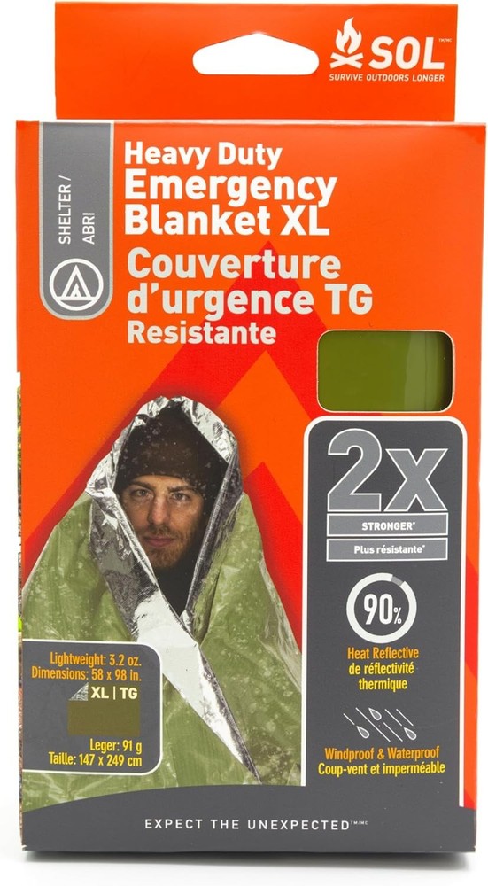 S.O.L. Survive Outdoors Longer 90% Heat Heavy Duty Emergency, Green