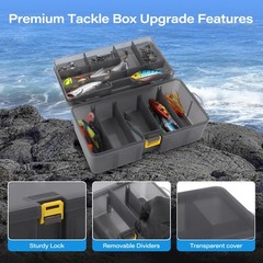 Fishing Tackle Box with Lures,Fishing Gifts for Men,Trout Fishing…