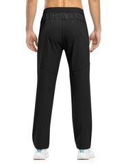 TBMPOY Men’s Lightweight Hiking Travel Pants Athletic 4X-Large, A1-black