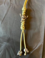 Paracord Keychain or knife lanyard. Bag, backpack, zipper pull. Halloween theme