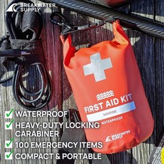 Breakwater Supply™ Waterproof Marine First Aid Kit Boat Safety Tool Kit, 100