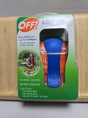 Off! Clip-on Fan Circulated Mosquito Repellent- New Blue Camping Hiking Outdoors