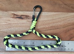Wrist Paracord 550 Lanyard Keychain Fluorescent Green And Blue