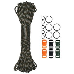 Paracord 4mm 30m Camouflage, Paracord 550 Nylon Parachute Cord Paracord Sh…