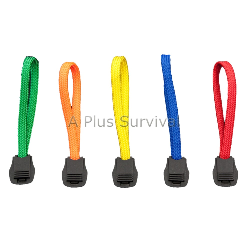 15 Pack of Paracord Zipper Pulls for Backpacks Jackets Luggage Survival Kits