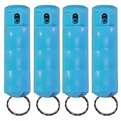 Vexor Police Strength Pepper Spray, Flip-Top Finger Grip, 20+ Shots, 10 Teal