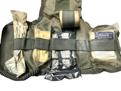 US Army MOLLE IFAK Individual First Aid Kit Pouch ACU UCP w/ Components GC