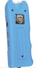 POLICE GREEN Rechargeable LED Stun Gun + Case PERSONAL ALARM WOMEN Self Defense