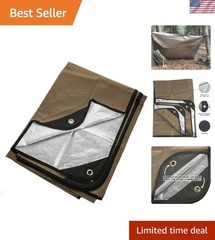 Insulated Tarp, Reusable Heavy Duty Thermal Survival Blanket – 60x82in, Refle…