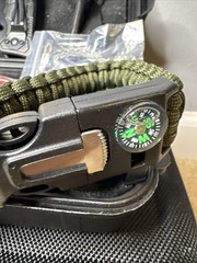 Survival & Tactical Gear, Kits Lot- Pocket Knife, Compass, Fishing Line & More