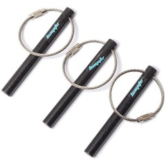 Survival Ferro Rod Flint Fire Starter Keychain 3-Pack 3.14″