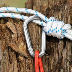 10-30x Aluminum Ring Carabiners Clip Spring Loaded Gate Keychain Carabiner Clip