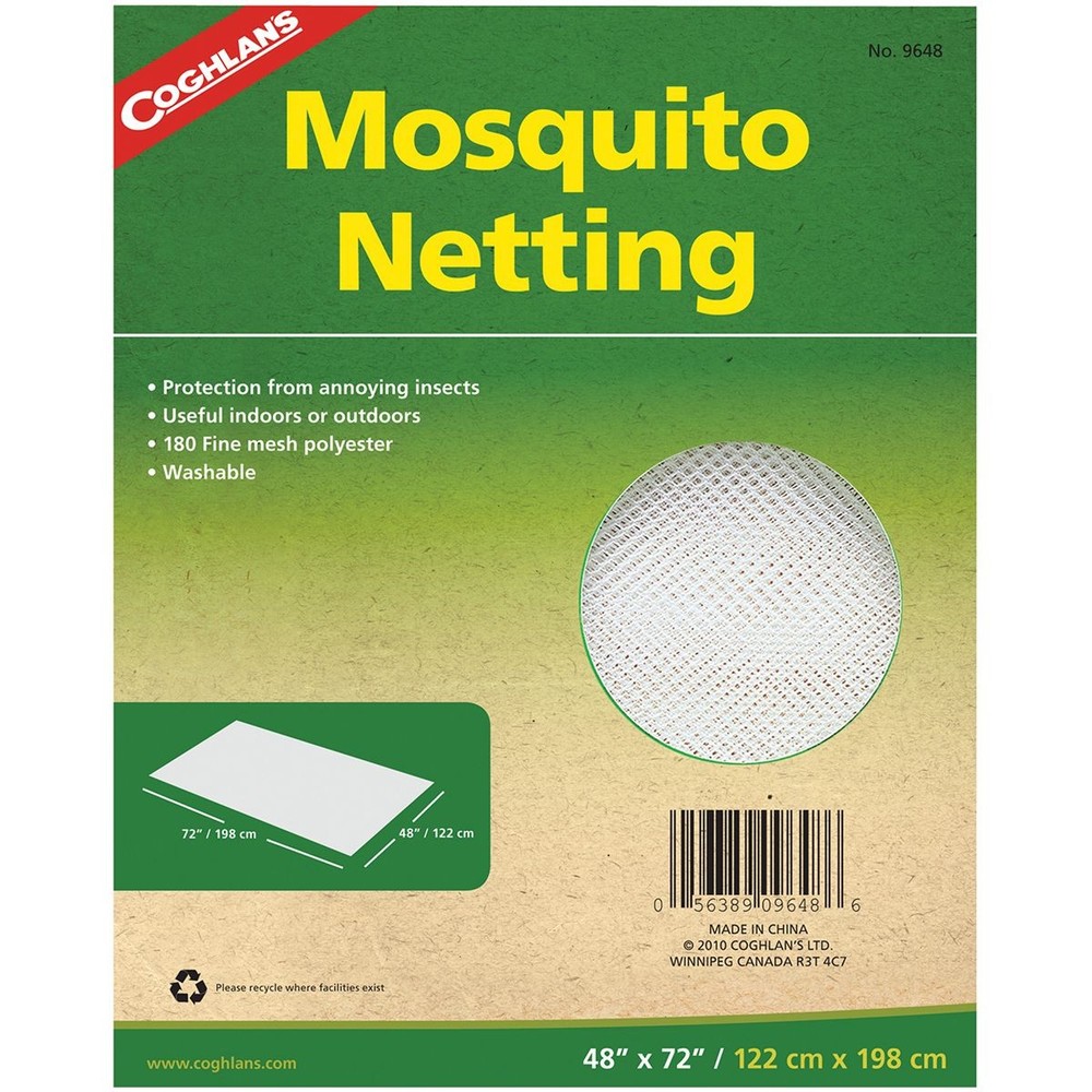 Mosquito Netting, 48″ x 72″, Mesh Polyester Net Protects from Insects