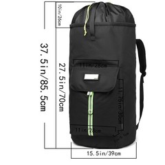 SUOVOCK laundry bag backpack,extra-large X-Large, Black Laundry Backpack Bag