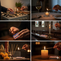 100 PACK Wooden Penny Matches 32 Count Strike On Box Kitchen/Camping/Fire/Candle